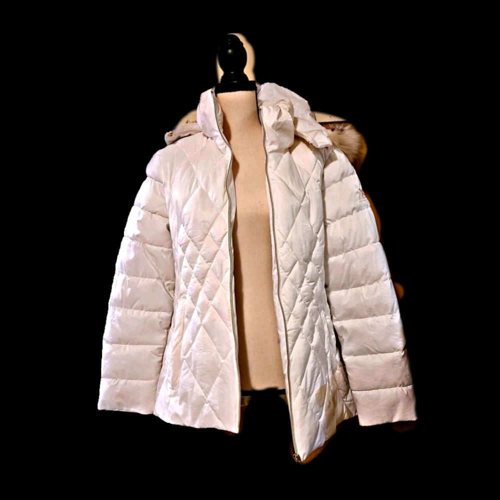 White puffy style jacket